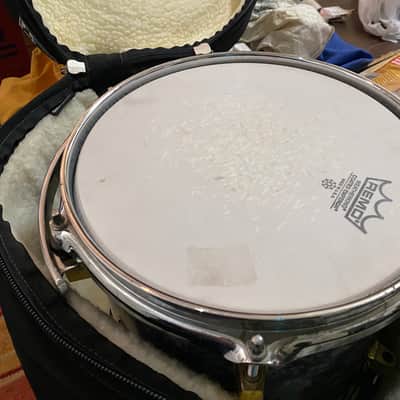 Precision Drum Company 10x9 Tom Tom 2000s - Blue and purple marine pearl with Rackete X soft case image 3