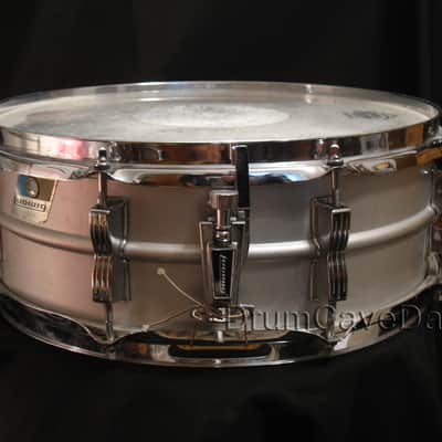 VINTAGE 1970s LUDWIG LM404 5X14" ACROLITE SNARE DRUM, DEMO VIDEO, ALL OEM! image 2