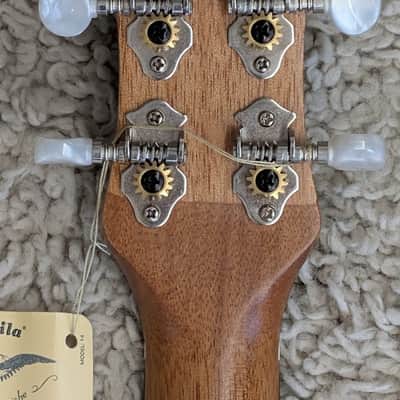Luna Uke Dolphin Concert Spruce Top Ukulele with gig bag - Demo image 6