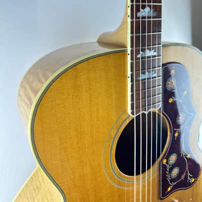 Gibson SJ-200 2003 Antique Natural Jumbo Acoustic Guitar Made In USA With Case image 7