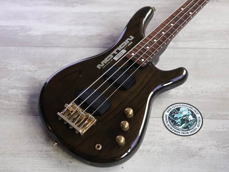 1987 Yamaha Japan MB-III Motion B Medium Scale Bass (Trans Black
