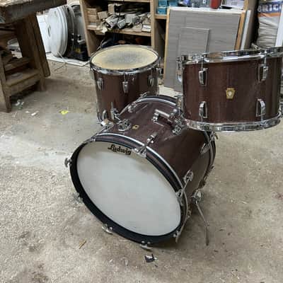 Ludwig Downbeat 1965 - Burgundy sparkle image 3