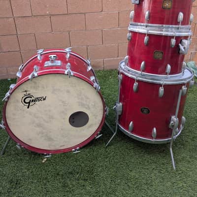 Gretsch 1979-early 80's era USA Custom Shells 24/18/14/13 - Red Wine image 1