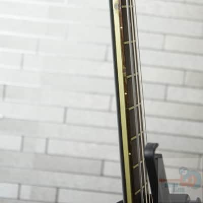 Hondo Alien 80s 4-String Headless Bass - Gun Blue Metallic image 13