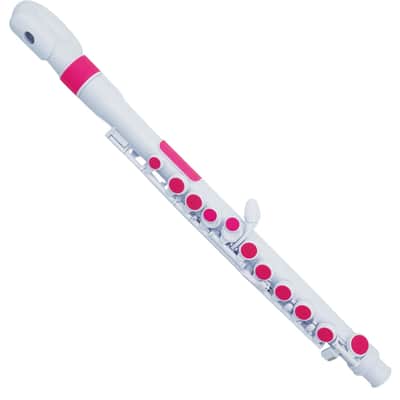NUVO jFlute 2.0 Weiss-Pink Polymer Querflöte inkl. Tasche und Zubehör image 2