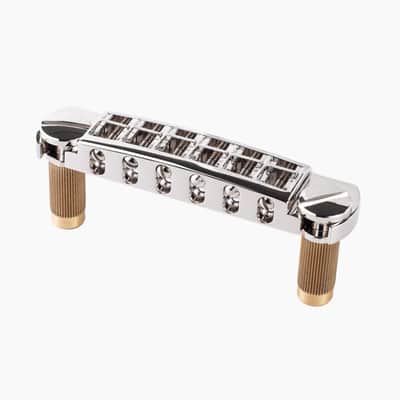 Tonepros Wraparound Bridge with Metric Locking Studs-Nickel image 1