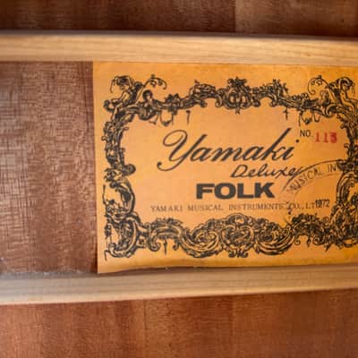 [Made In Japan] 1972 Yamaki Deluxe Folk N113 image 5