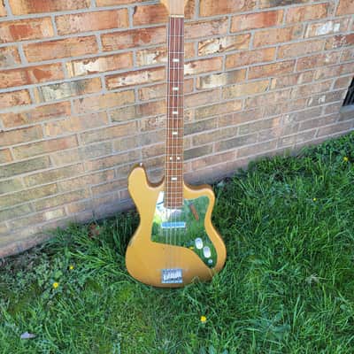 1965 Kent Model 534 Basin Street Bass Guitar Rare original Gold Finish Long Scale Cool! image 1
