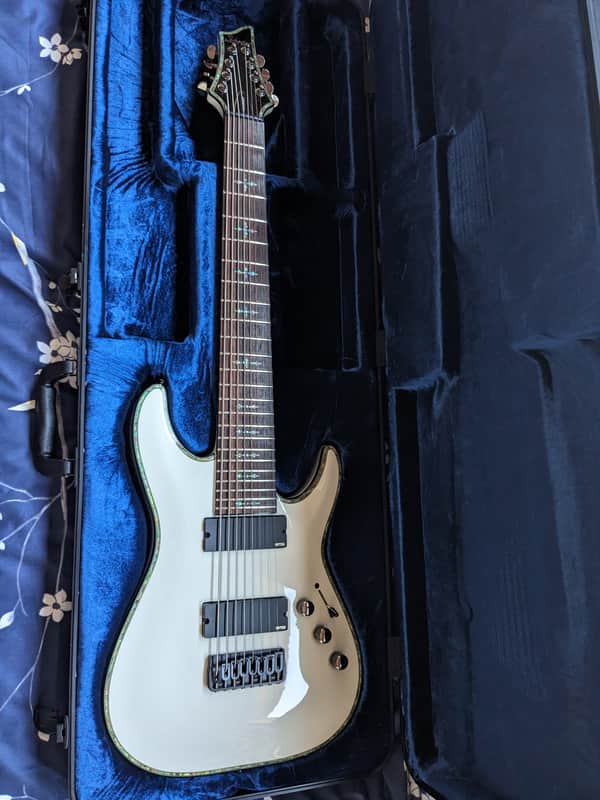 Schecter Hellraiser C-8 Gloss White - Made in Korea image 1