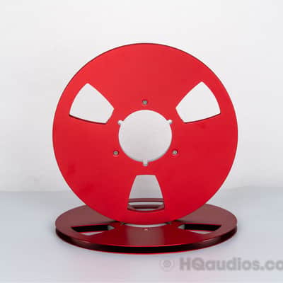Aluminum Empty Tape Reel for Reel To Reel Tape Recorder (Single)– 10.5” – Red Color 1Yr WRT image 2