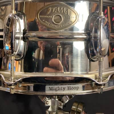 Tama - 5x14" 10-Lug Steel Snare Drum 1980s Chrome image 6