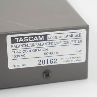 TASCAM LA-40mkII Balanced / Unbalanced Line Converter RCA XLR 8ch DirectBox image 13