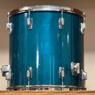 1980's Tama Superstar 16" Aquamarine Floor Tom 16x16 image 6