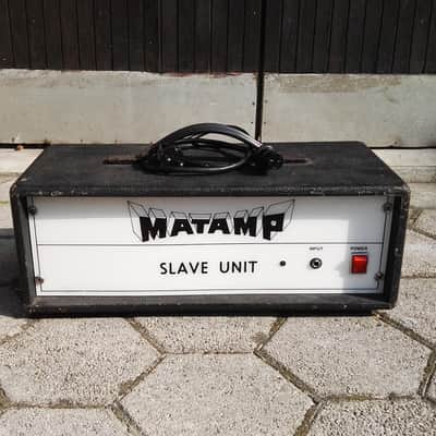 Matamp Slave unit 100w ultra rare 1970-1975 black transistor plexi amp early serial image 1