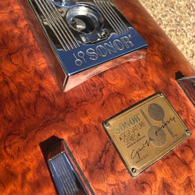 SONOR SONOR HORST LINK SIGNATURE HEAVY BEECH DRUM KIT, 3 PIECE 1990 AFRICAN BUBINGA image 13