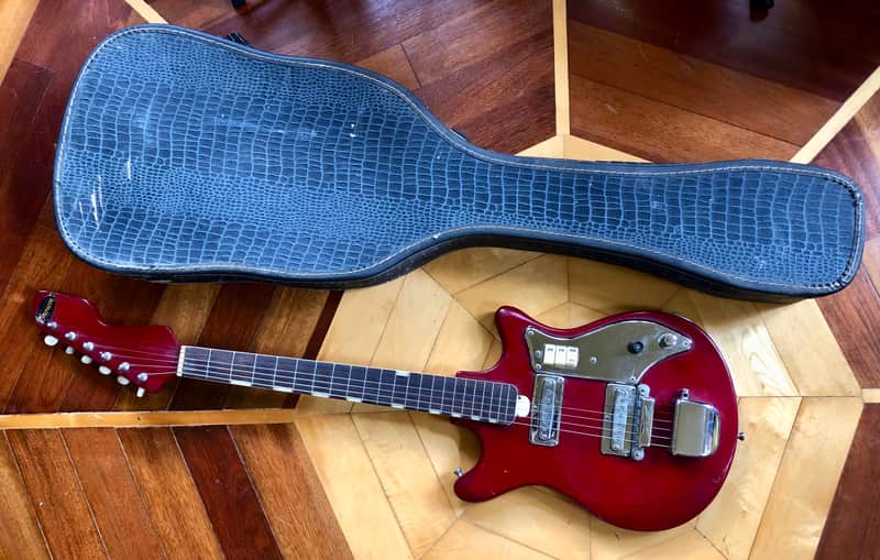 Vintage Crown Electric Guitar Made in Japan w/ Vintage Case image 1