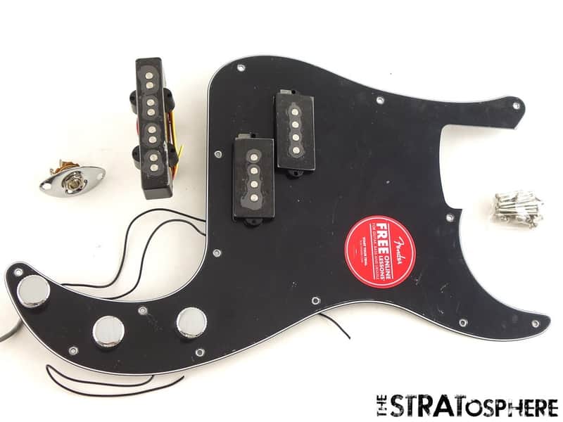 Fender Squier Affinity Precision Bass PJ LOADED PICKGUARD, Bass Guitar Black. image 1