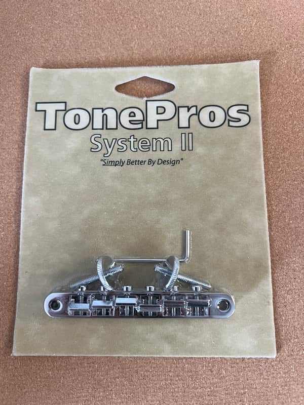 TonePros AVR2-C Vintage Tune-O-Matic Bridge 2010s - Chrome image 1
