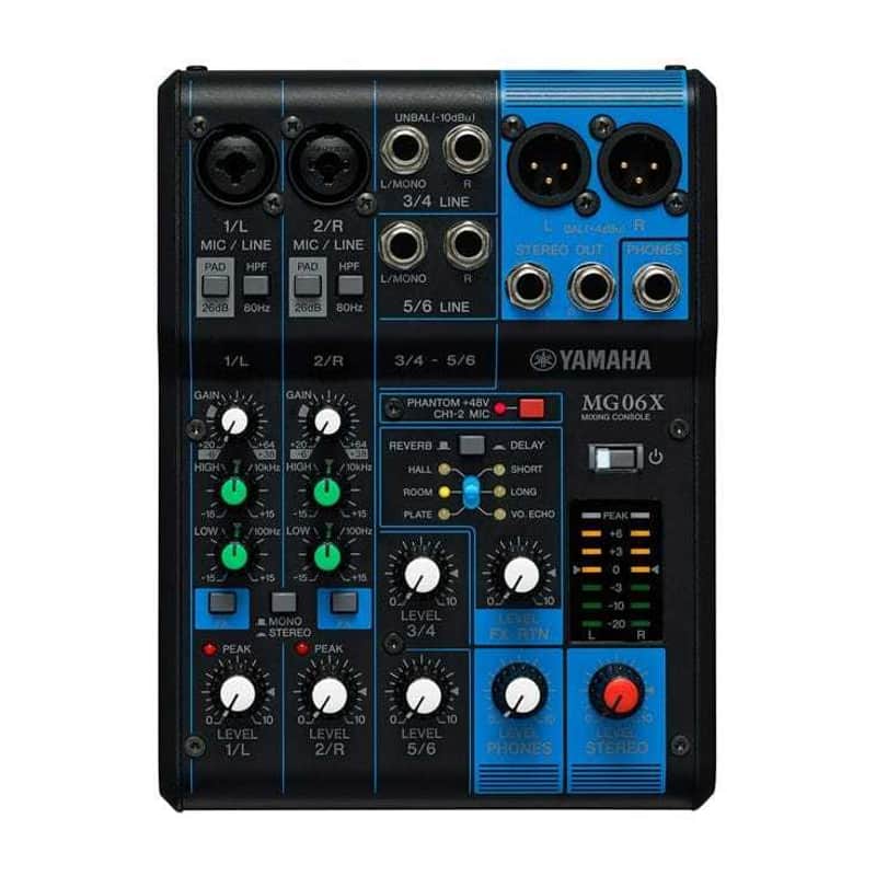 Yamaha MG06X 6 Channel Mixer w/ Onboard Effects image 1