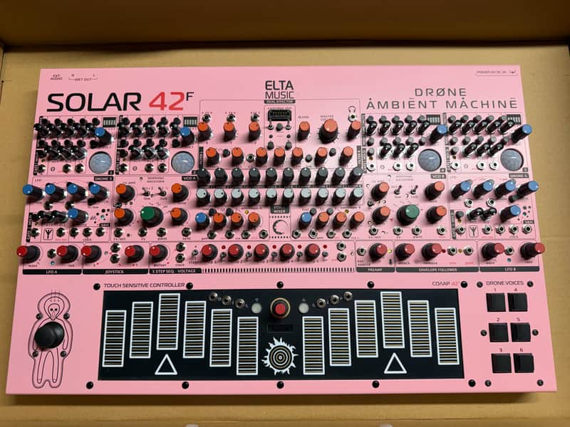 Elta Music Solar 42F Ambient Machine Drone Synthesizer (Pink) image 1