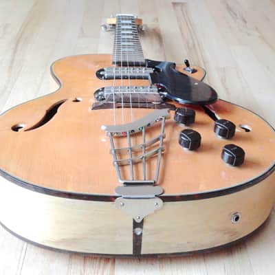 1958 Harmony H62 Espanada Vintage Archtop Electric Guitar w/ Gibson P-13 Pickups 100% Original w/ HC image 10