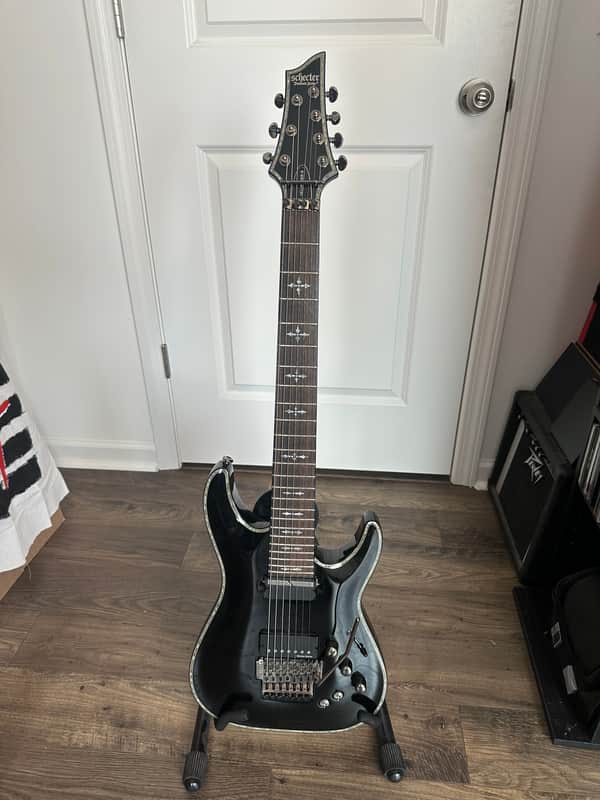 Schecter Hellraiser C-7 FR S Sustainiac 2013 - Present - Gloss Black image 1