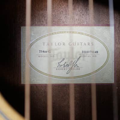 Taylor 214ce-G Grand Auditorium Acoustic-Electric Guitar Nat Gloss w/HFC! #35078 image 7