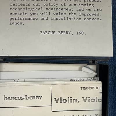 Barcus-Berry n/a 1970's - n/a image 4