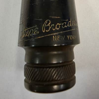 RARE Steve Broadus New York S3 "perfected model" hard rubber alto saxophone mouthpiece image 8