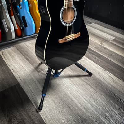Fender FA-125CE Dreadnought Acoustic/Electric Guitar - Black image 3