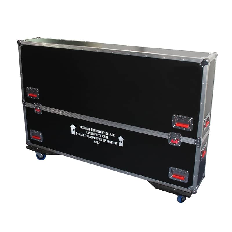 B-Stock Gator Cases G-TOUR Series ATA Style Road Case with Adjustable Fit for 60" to 65" LCD, LED or Plasma Screens | Includes Heavy Duty 4" Casters, and Spring loaded Handles; (G-TOURLCDV2-6065) image 1