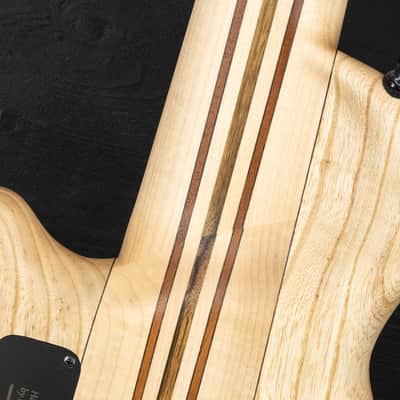 Mayones Cali 5 Fretless Mini Bass Eye Poplar - Trans Natural Matt image 13