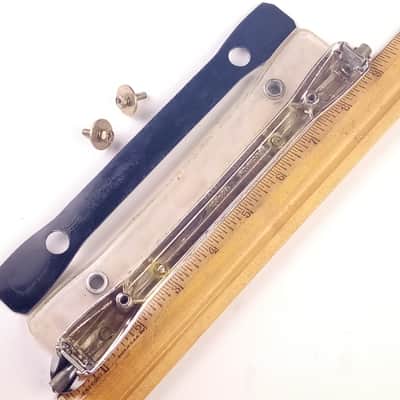 Premier Bass Drum Lug 9.25"125-20 843756 Diamond Chrome Vintage80s+Rubber Gasket image 3