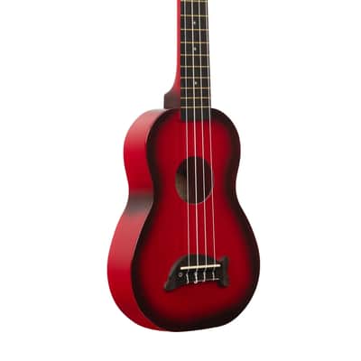 Makala Soprano Dolphin Series Ukulele, Red Burst image 2