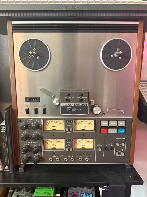 TEAC A-3440S 1/4" 4-Track Reel to Reel Tape Recorder 1970s - Silver image 1