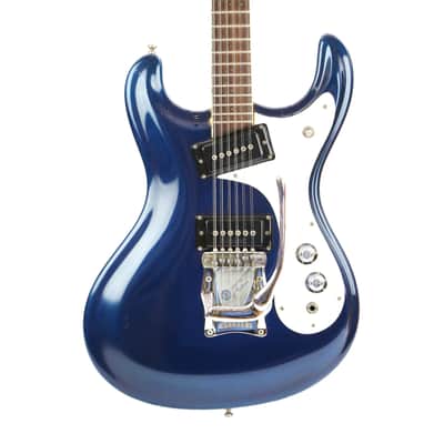 1966 Mosrite The Ventures Model XII 12-String Vintage Electric Solidbody Guitar – ’66 Post Vibramute in Original Dark Ink Blue Metallic w/ Orig. Hard Case (T193) image 1