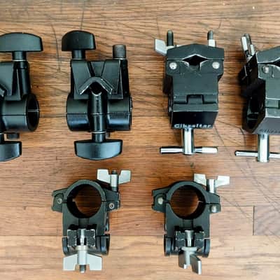 Roland Gibraltar Yamaha Drum Rack + All Metal Clamps-Heavy Steel Tubes 1990s - Black image 6