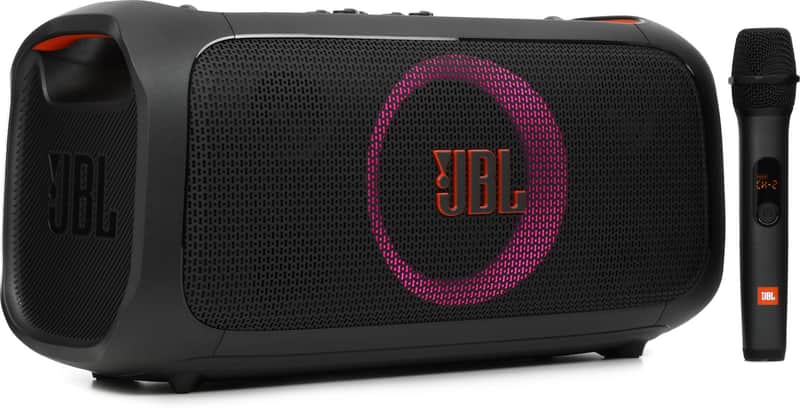 JBL PartyBox On-the-Go Essential Portable Bluetooth Speaker with Lighting Effects image 1