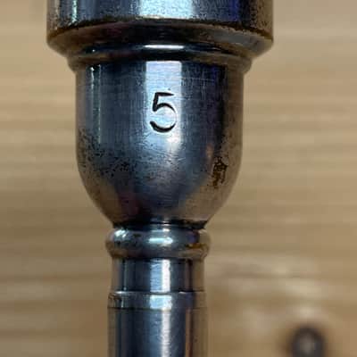 Jerome Callet Number 5 Trumpet mouthpiece Vintage - Silver image 2