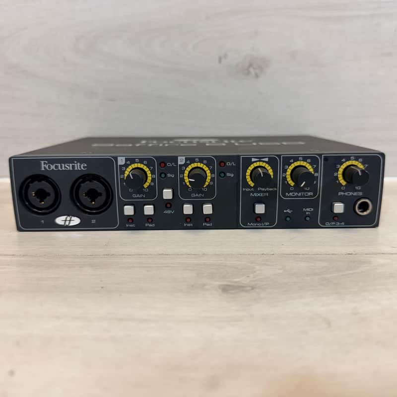 Focusrite Saffire 6 USB 1.1 Audio Interface – Legacy OS Compatibility Read Description Late 2000s–Early 2010s