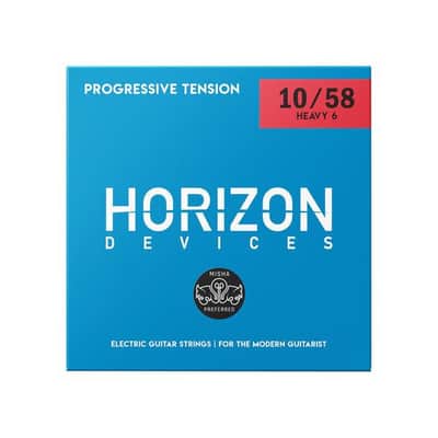 Horizon Devices Progressive Tension Heavy 6 (Misha Preferred) – Electric Guitar Strings (10-58)
