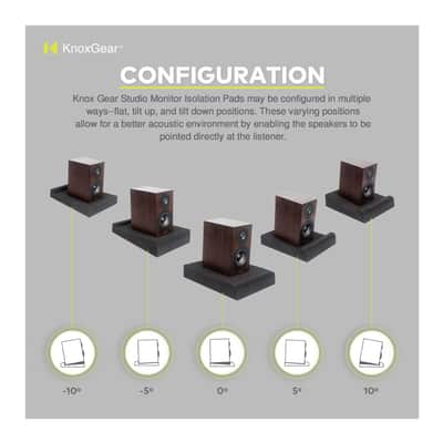 Knox Gear Studio Monitor Isolation Pads Suitable for 8 inch Speakers (2-Pack) image 8