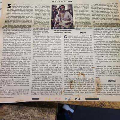 Vintage RARE 1967 Original Jimi Hendrix Experience Album Songbook Guitar Music image 6