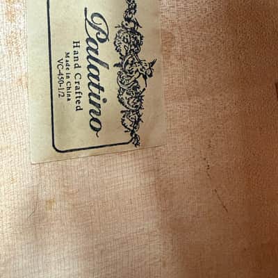 Palatino VC-450 1/2 Size Handcrafted Cello w/ Gig Bag – Repaired Cracks – Used Good image 2