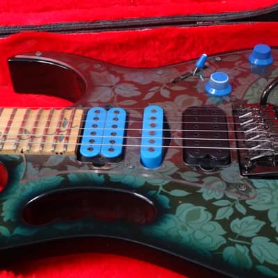 1991 Ibanez JEM 77 BFP Blue Floral Pattern Steve Vain Collectable Clean Board image 13