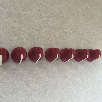 Fender Vintage Amp Knobs 1980’s - Red Rivera Era - The Twin - Champ 12 - Studio 85 - M80 - Pro 185 image 3
