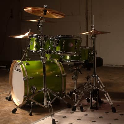 Click Icon - 6pc Maple Drum Set Shell Pack Lemon-Lime Misty Sparkle Wrap image 4