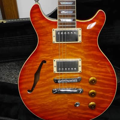 Hamer Artist Custom '59 Sunburst Semi Hollow Body Cherry Burst 1996 image 1