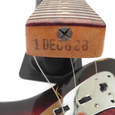 1962 Fender Jaguar - Sunburst - Rare Factory BUBINGA Fingerboard - First Year - Original Case, Strap & Bridge Cover image 18
