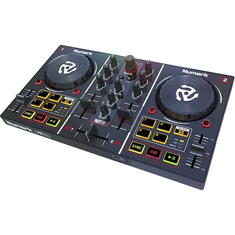 Numark PartyMix DJ Controller w/ Built-In Sound Card, Light Show image 1
